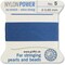 Griffin Nylon Bead Cord Perlseide – Size 5 (0.65mm) – 2 Meters per Card – Stainless Steel Needle Attached – for Knotting Pearls, Gemstones, Crystals and Beads